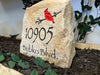 LARGE Custom Carved  address Stone. #4 The Roosevelt - Free Design, Text, Graphics & Color