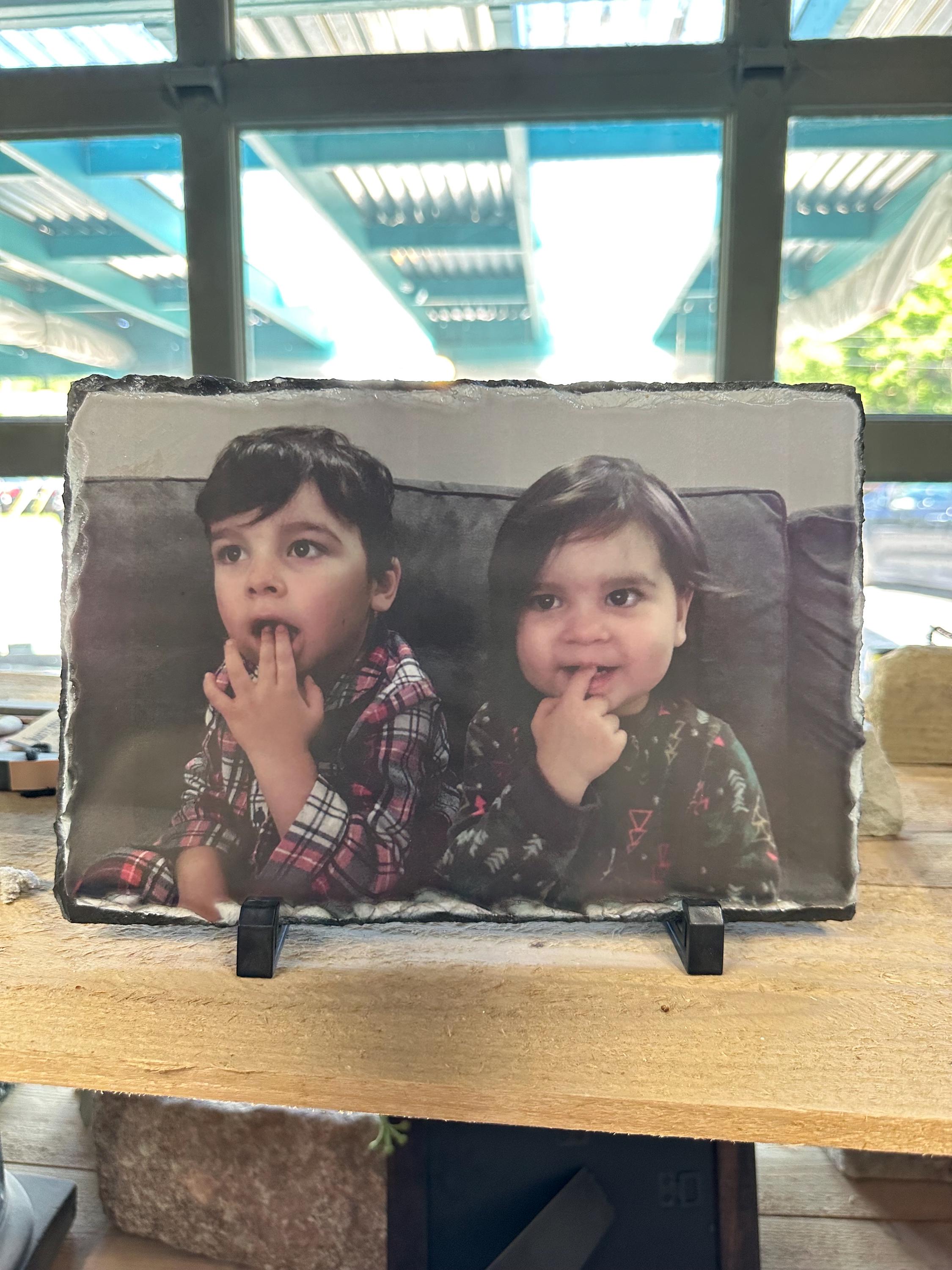 Personalized Photo Slate – Custom Picture Printed on Stone Keepsake