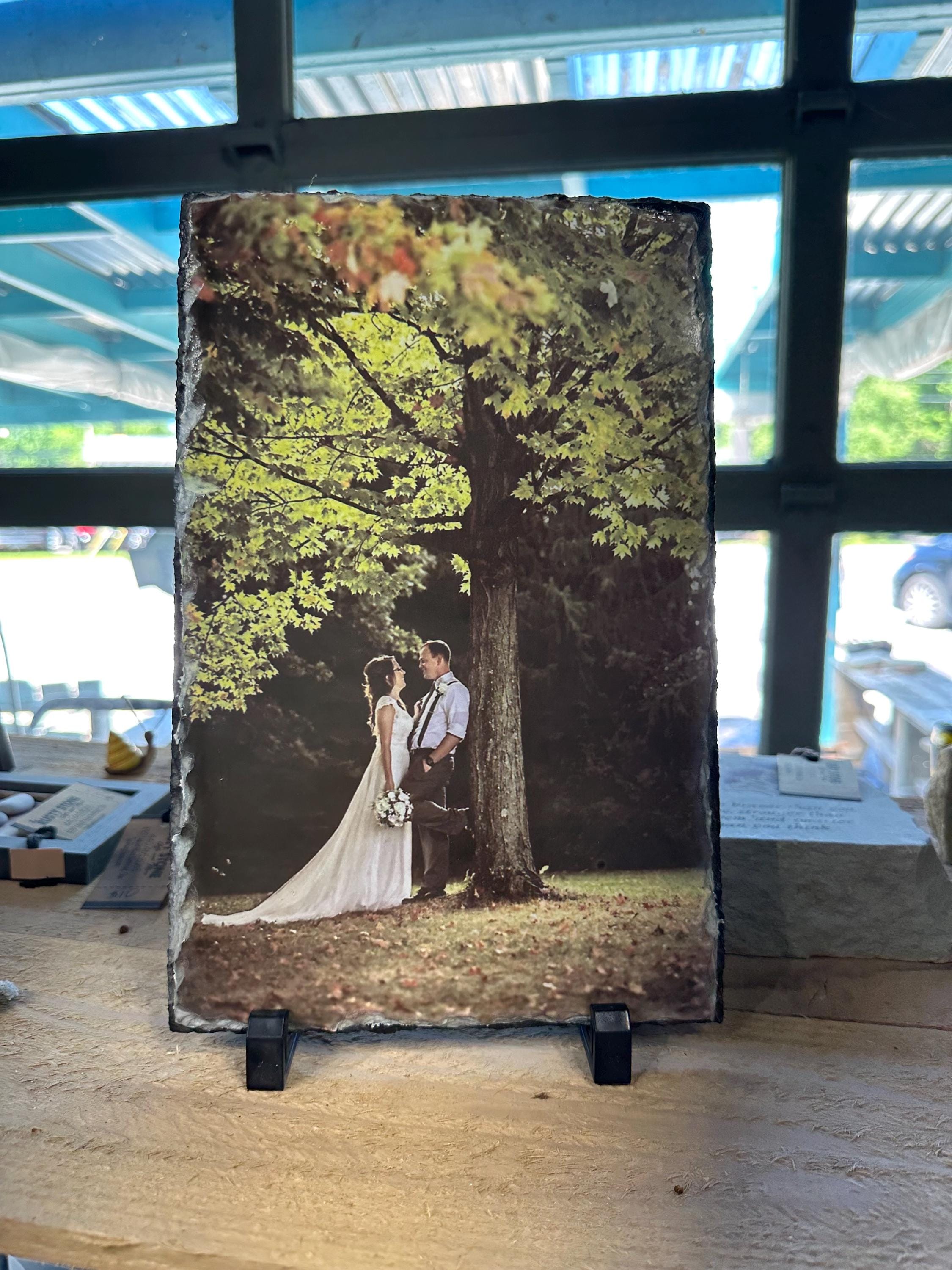 Personalized Photo Slate – Custom Picture Printed on Stone Keepsake