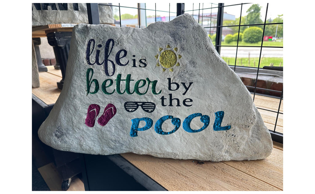 Large Personalized Garden Stone | Custom Address Rock | Memorial Marker | Wedding Gift | Housewarming