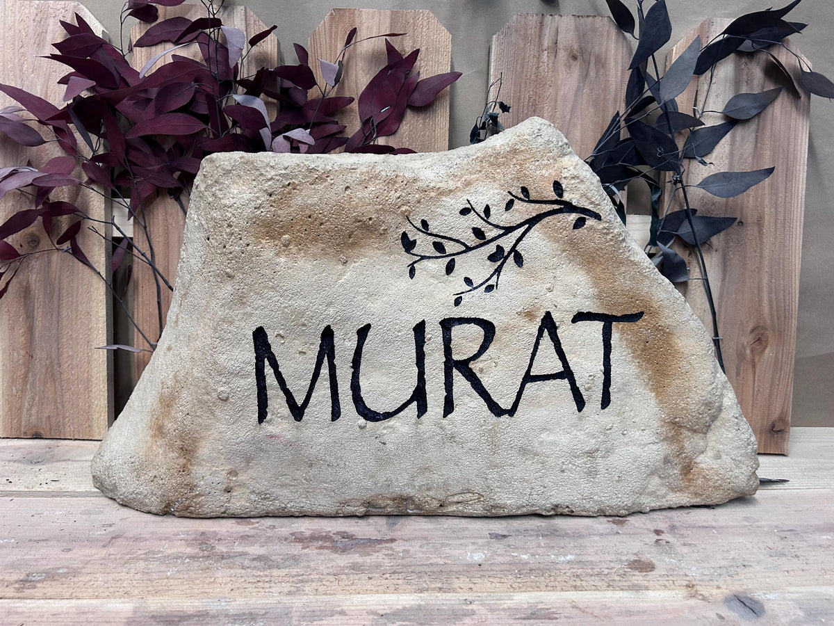 Large Personalized Garden Stone | Custom Address Rock | Memorial Marker | Wedding Gift | Housewarming