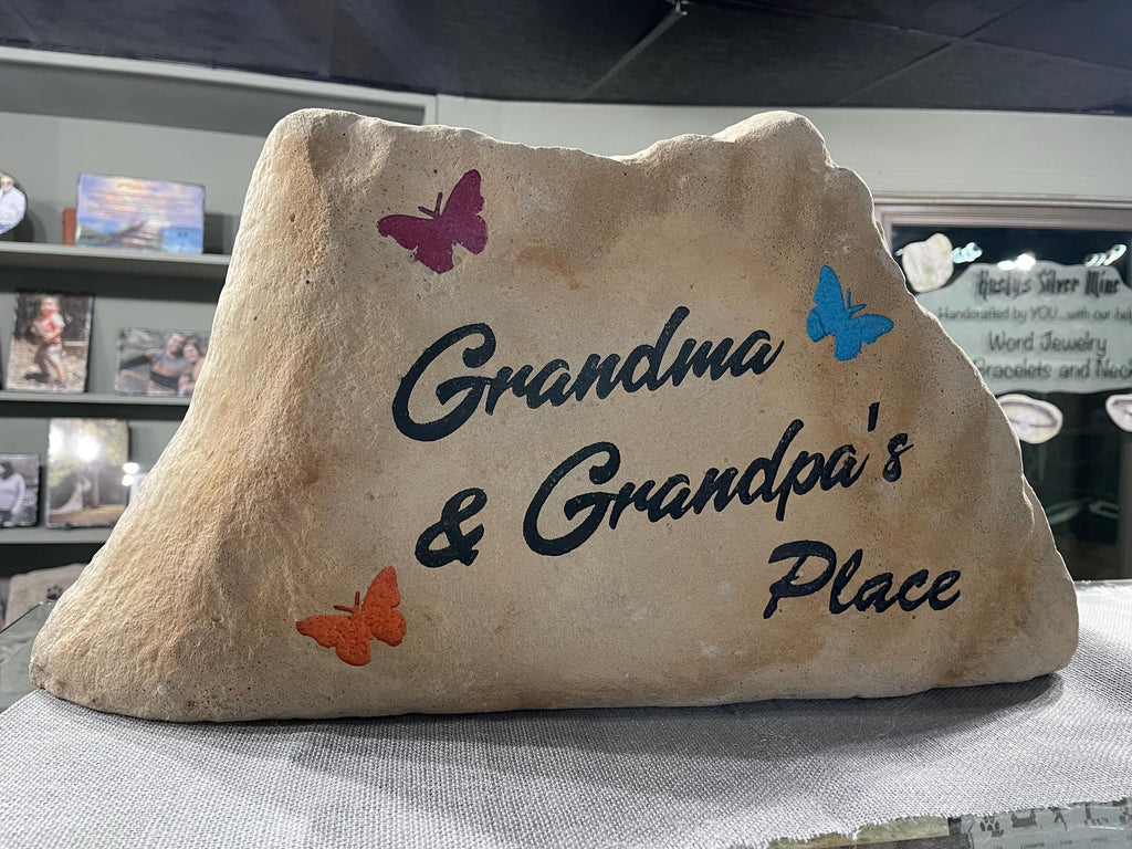Large Personalized Garden Stone | Custom Address Rock | Memorial Marker | Wedding Gift | Housewarming