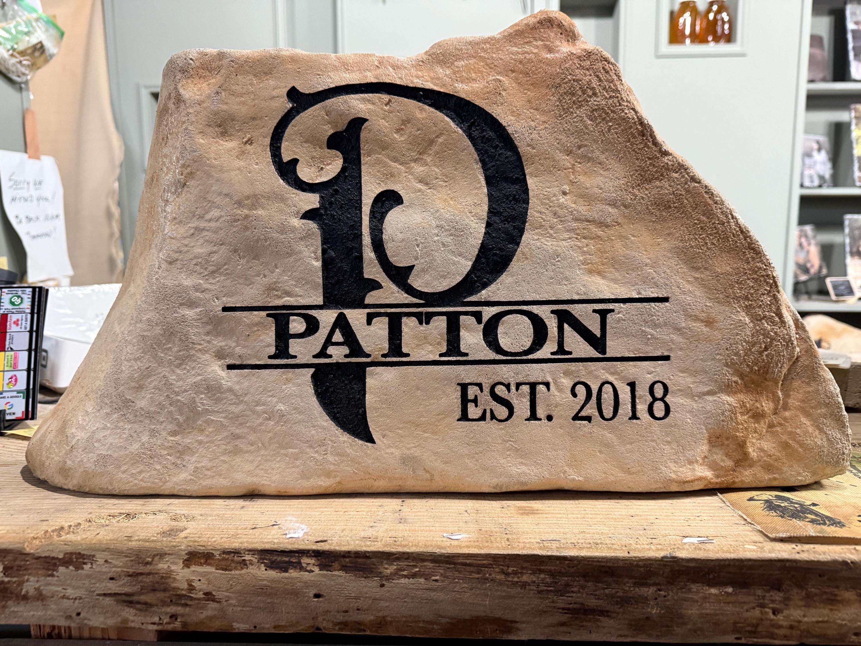 Personalized Address Stone | Custom House Number Rock | Outdoor Address Sign