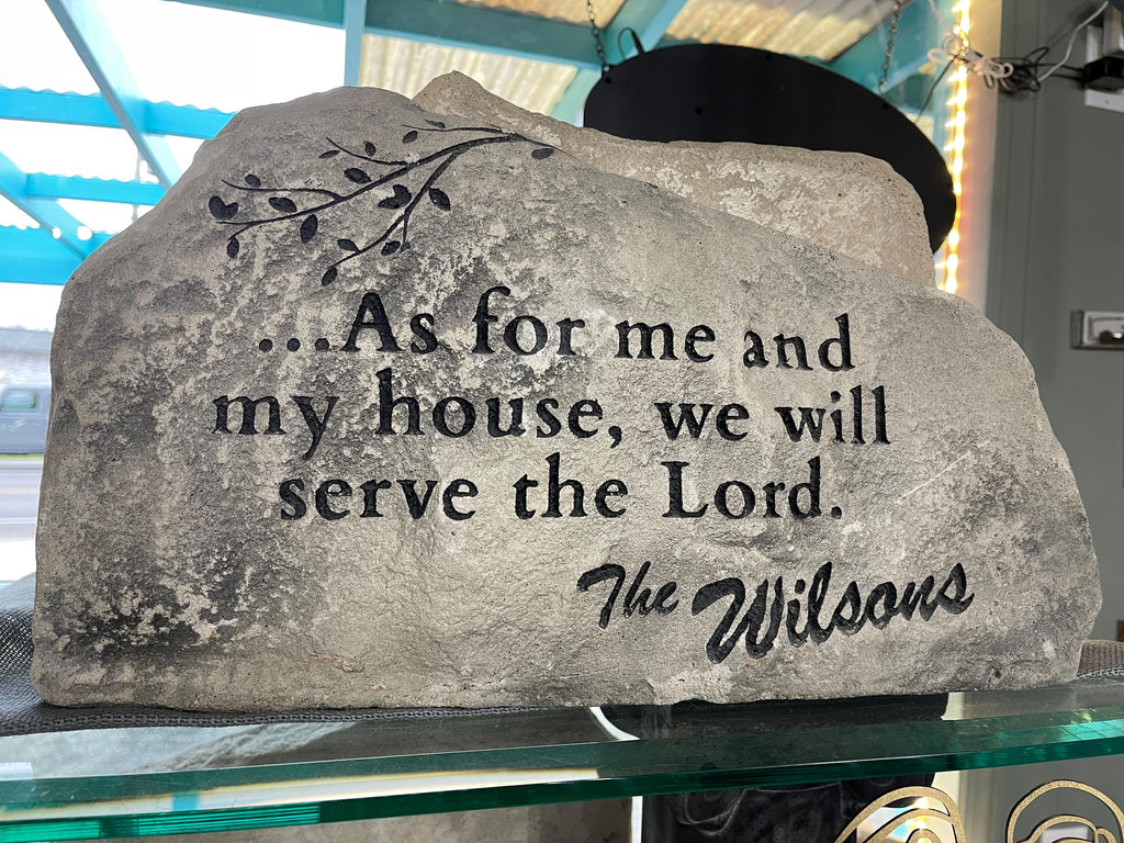 Personalized Garden Stone | Custom Address Rock | Memorial Marker | Housewarming Gift
