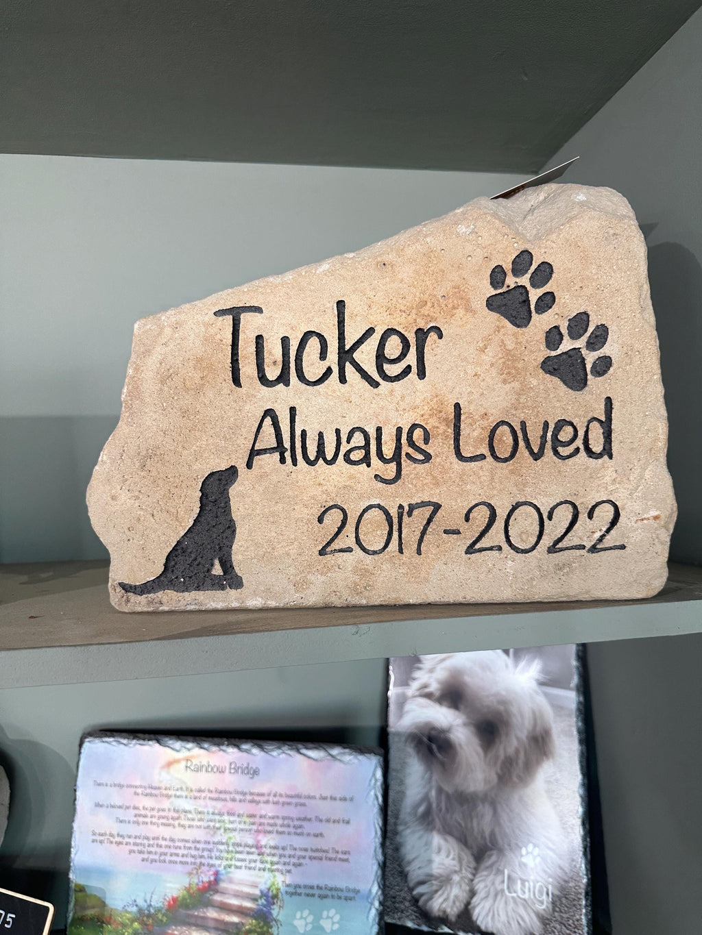 Personalized Memorial Stone – Custom Engraved Remembrance Garden Rock – In Loving Memory Grave Marker – Sympathy Bereavement Gift