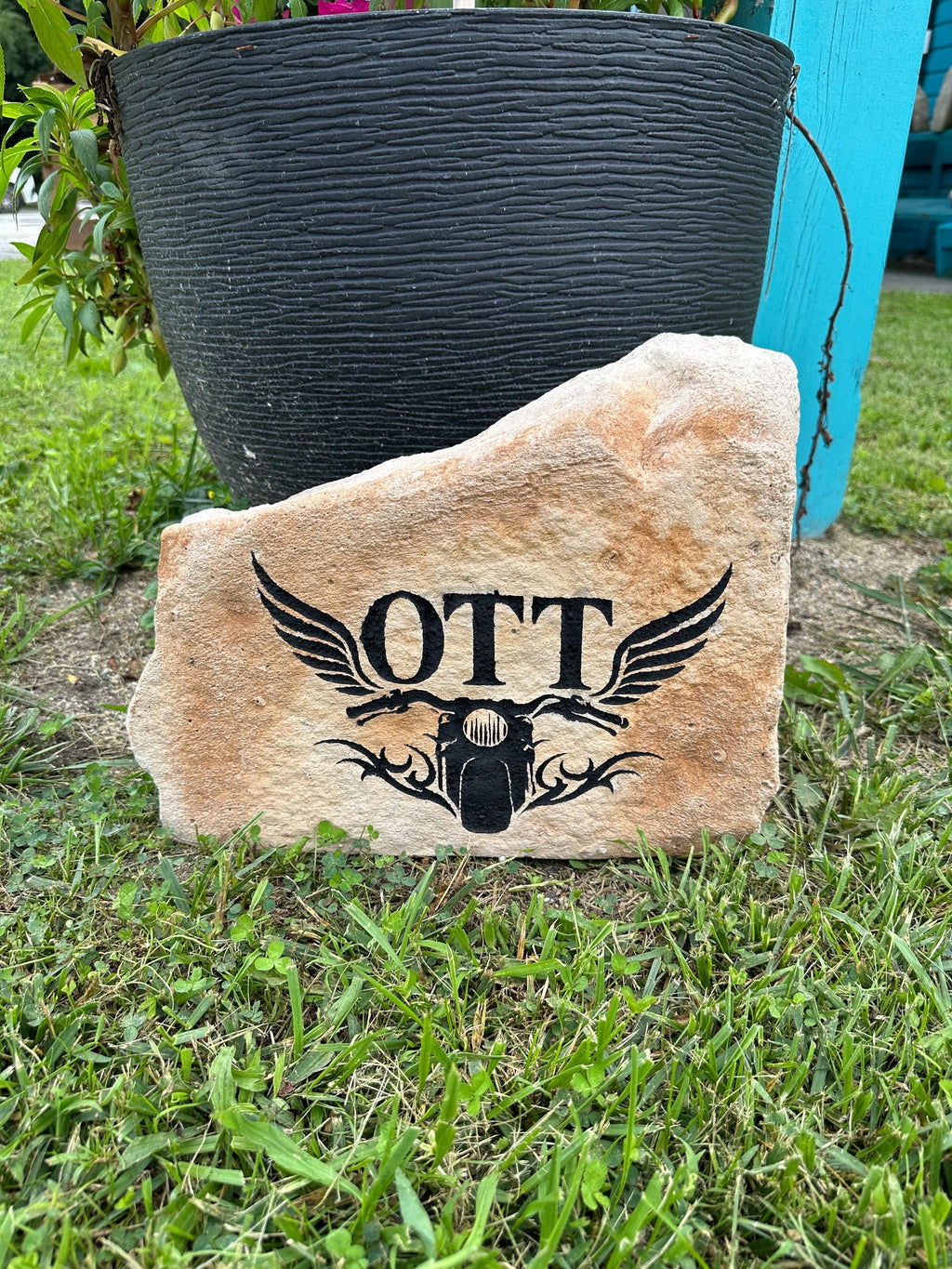 Medium Size Custom Landscape Rock | Personalized Garden Stone | Custom Address Rock | Memorial Marker | Wedding Gift | Housewarming