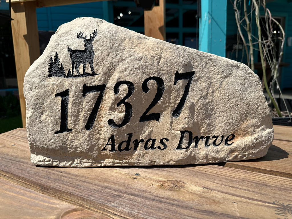 Personalized Address Stone With Family Name
