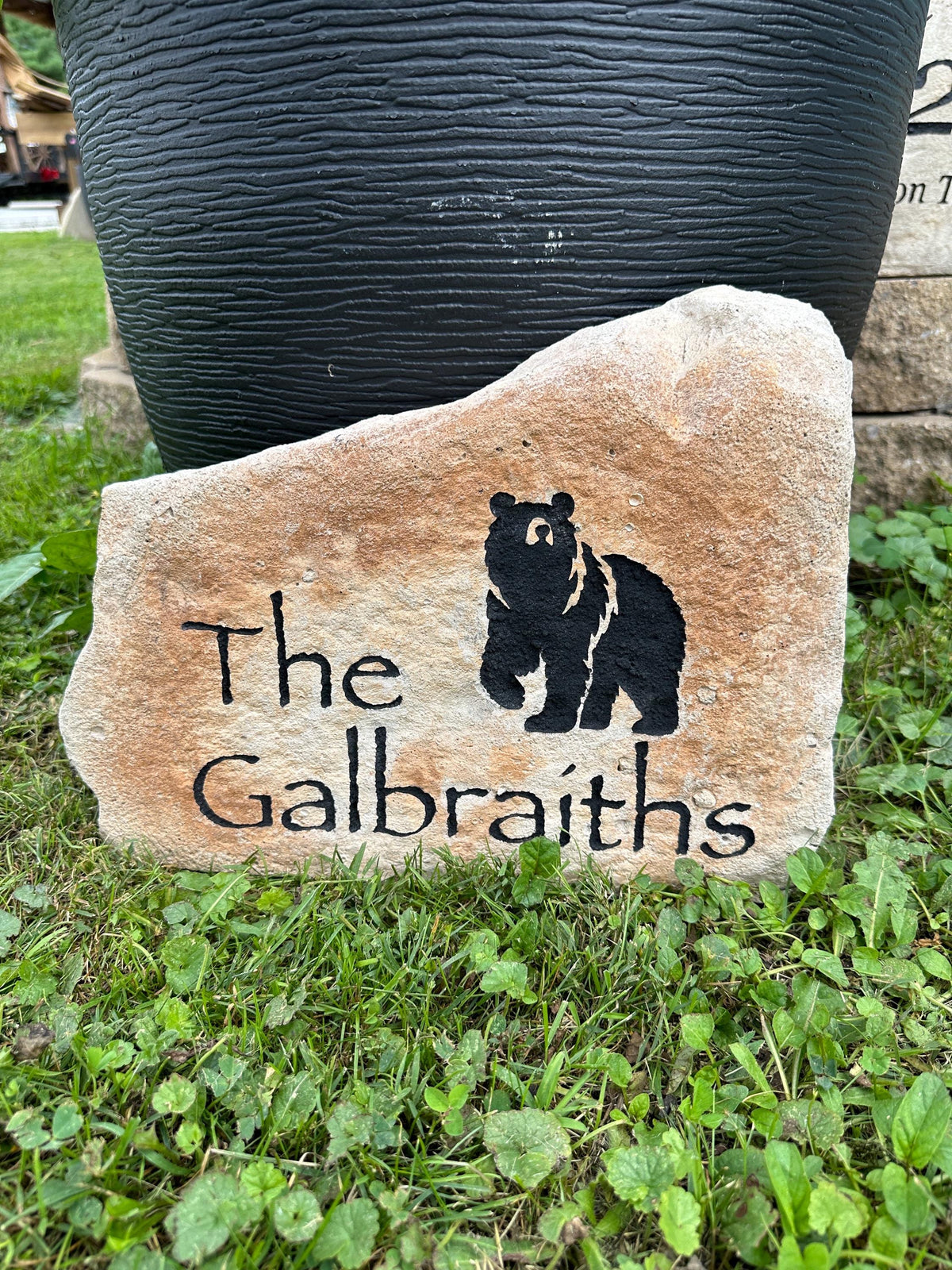 Medium Size Custom Landscape Rock | Personalized Garden Stone | Custom Address Rock | Memorial Marker | Wedding Gift | Housewarming